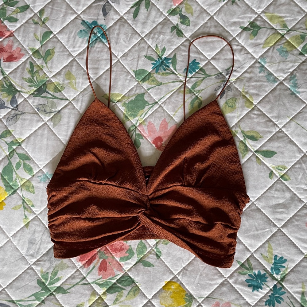 Urban Outfitters Brown Crop Top Bralette Small